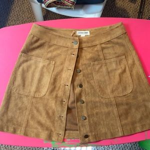 Shade button up skirt